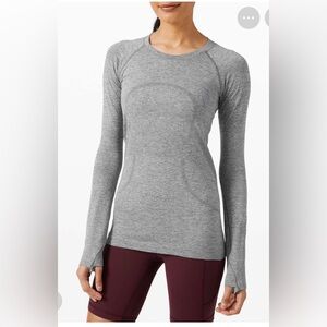 Lululemon Athletica Gray Long Sleeve Top